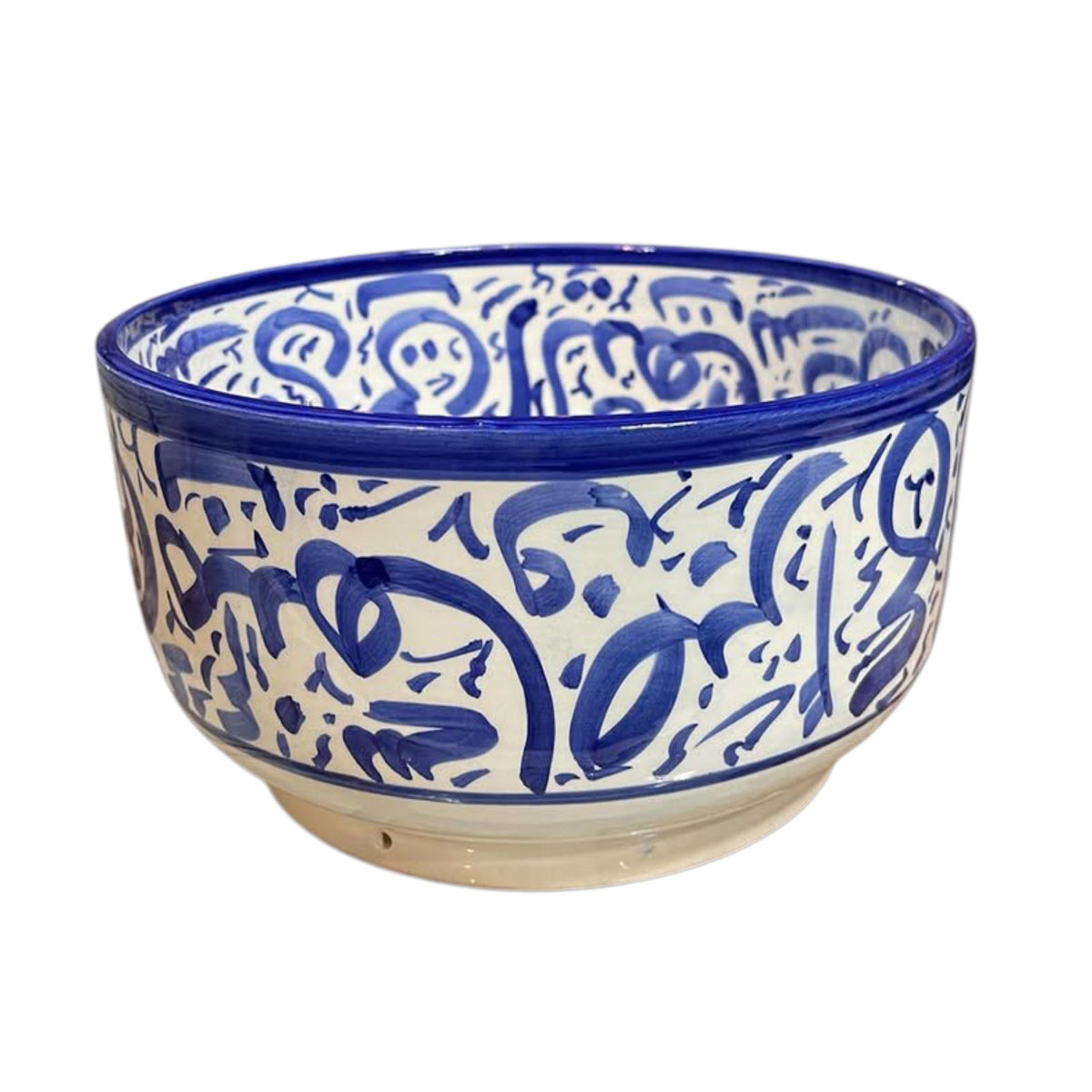 Handcrafted Moroccan Arabic Calligraphy  Bowls – Decorative & Functional Ceramic Serving Bowl