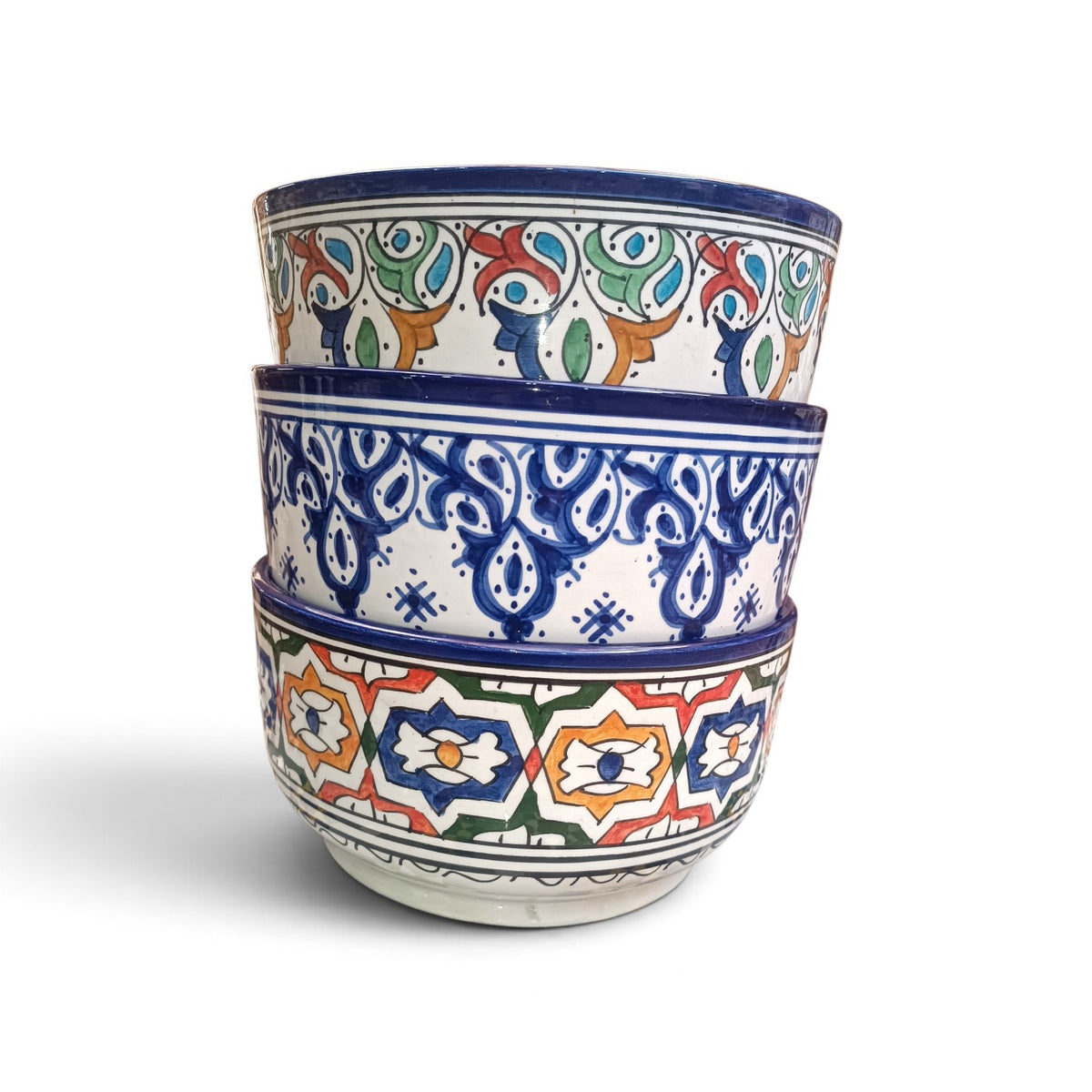 Handmade Moroccan Ceramic Bowls – Hand-Painted Moroccan Pottery