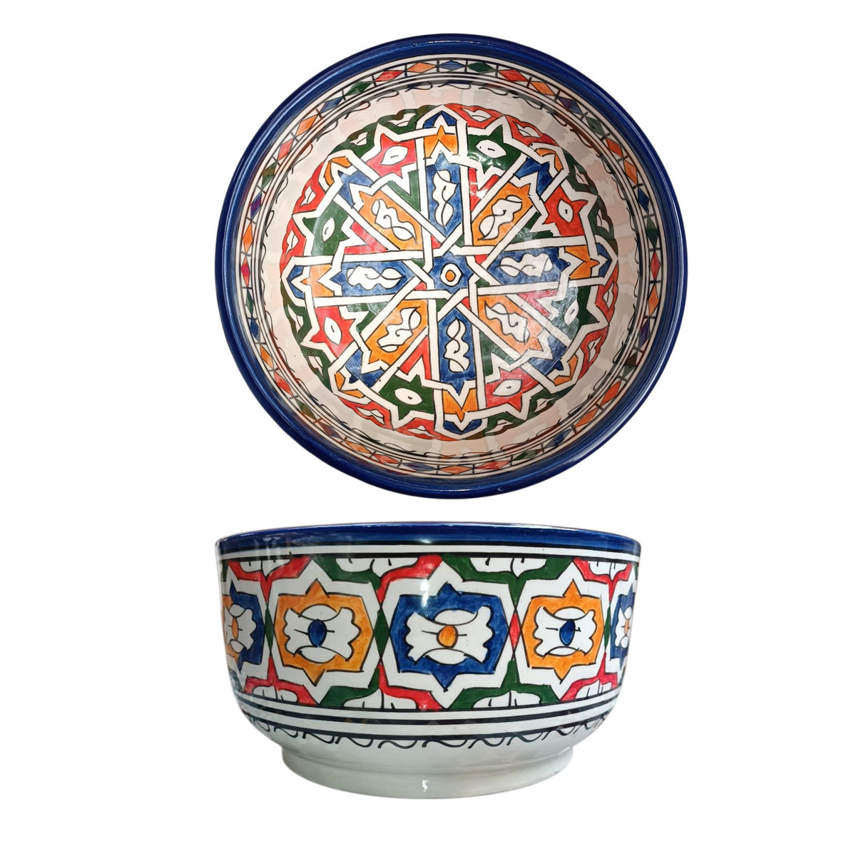 Handmade Moroccan Ceramic Bowls – Hand-Painted Moroccan Pottery