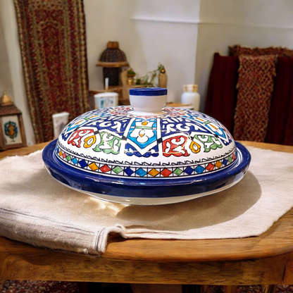 Hand-Painted Moroccan Tagine – fez pottery Ceramic Cooking Pot