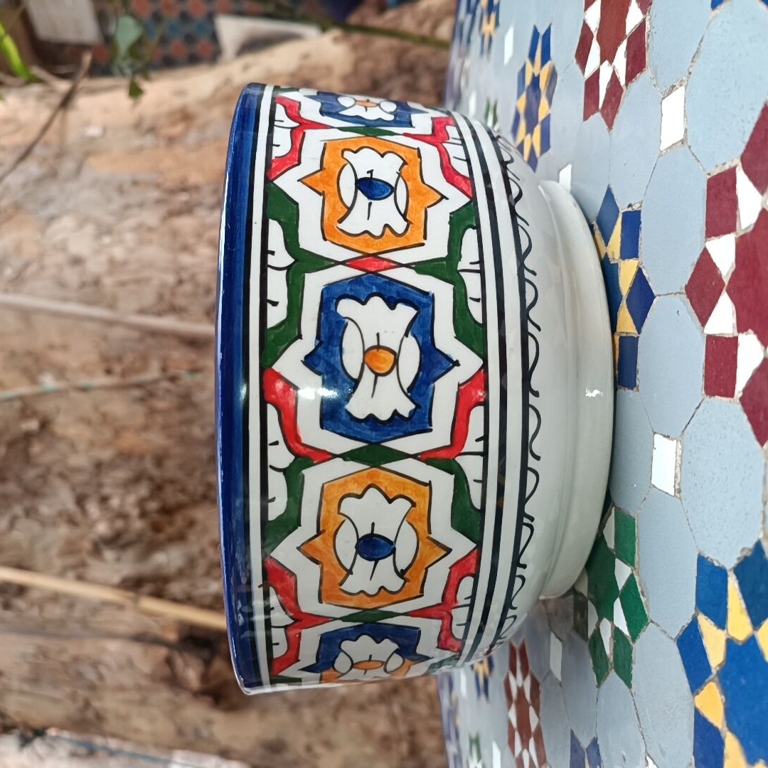 Handmade Moroccan Ceramic Bowls – Hand-Painted Moroccan Pottery