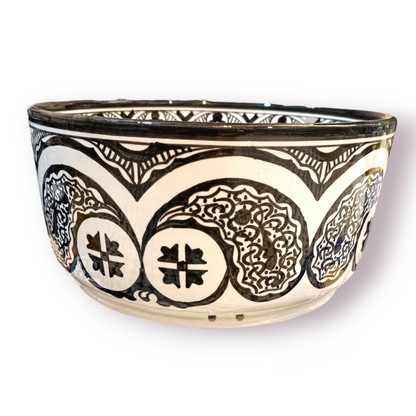 Handmade Moroccan Ceramic Decorative bowl – black & White (Copie) (Copie) (Copie)