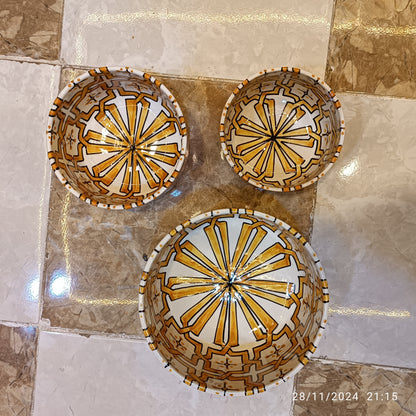 Handmade Moroccan fez pottery Bowls – Hand-Painted Moroccan ceramic