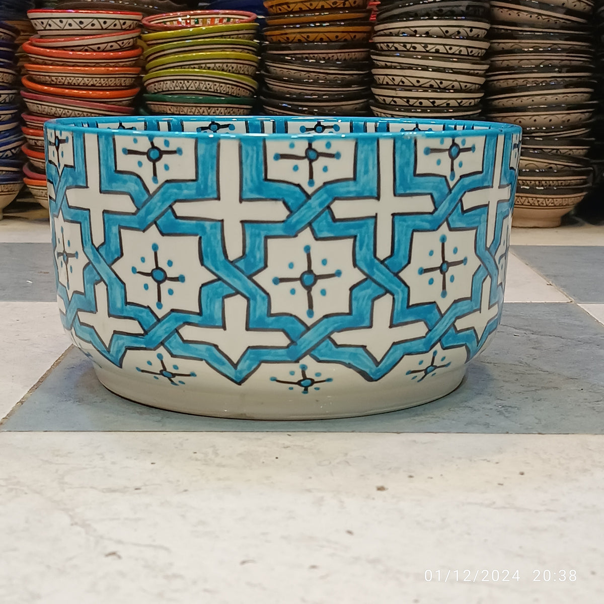 Handmade Moroccan fez pottery Bowls – Hand-Painted Moroccan ceramic