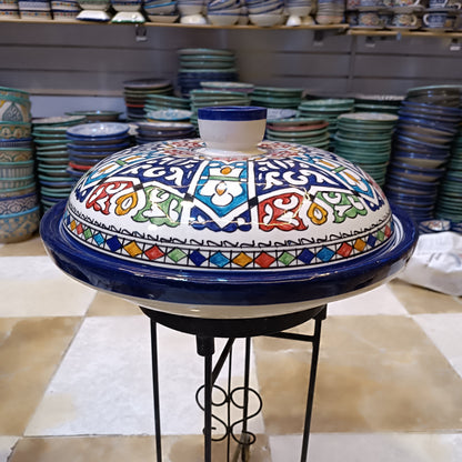 Hand-Painted Moroccan Tagine – fez pottery Ceramic Cooking Pot