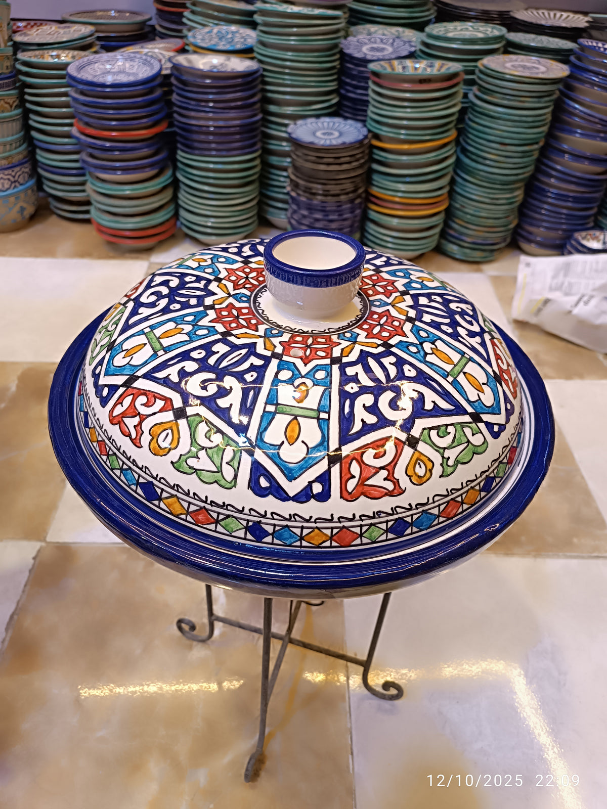 Hand-Painted Moroccan Tagine – fez pottery Ceramic Cooking Pot