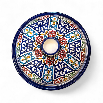 Hand-Painted Moroccan Tagine – fez pottery Ceramic Cooking Pot