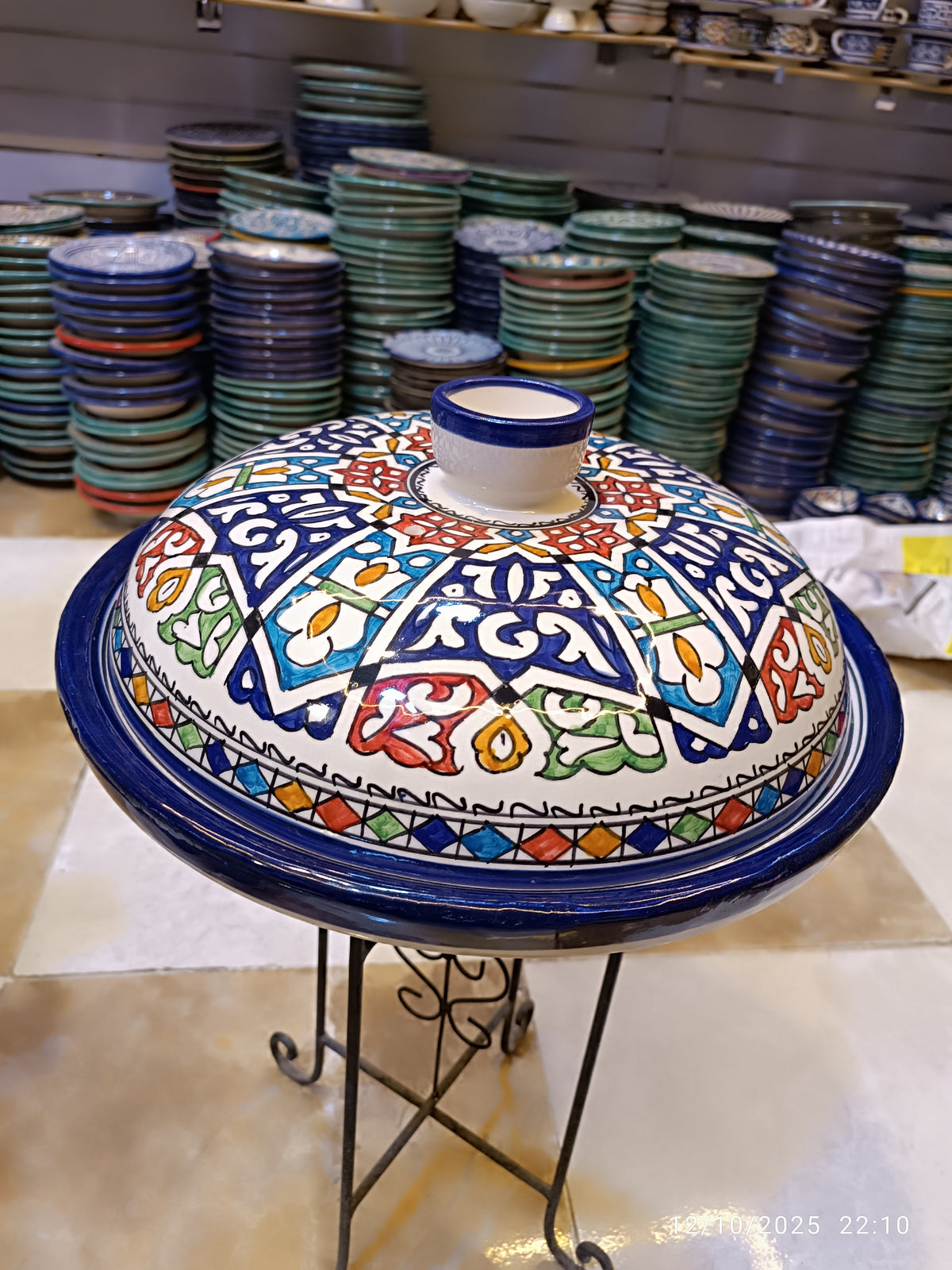 Hand-Painted Moroccan Tagine – fez pottery Ceramic Cooking Pot