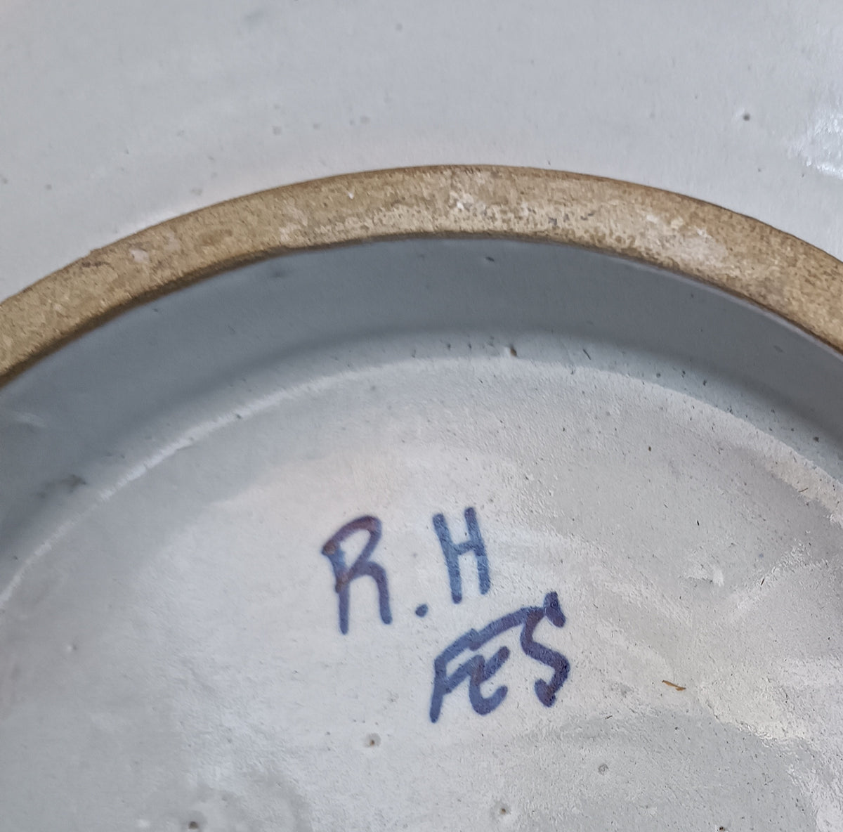 Handmade Moroccan Ceramic Plate – Hand-Painted Fez Pottery Serving