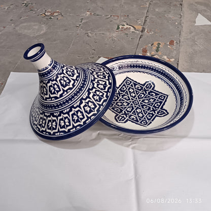 Moroccan fez pottery serving Tagine