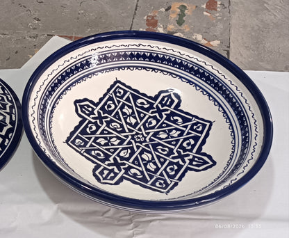 Moroccan fez pottery serving Tagine