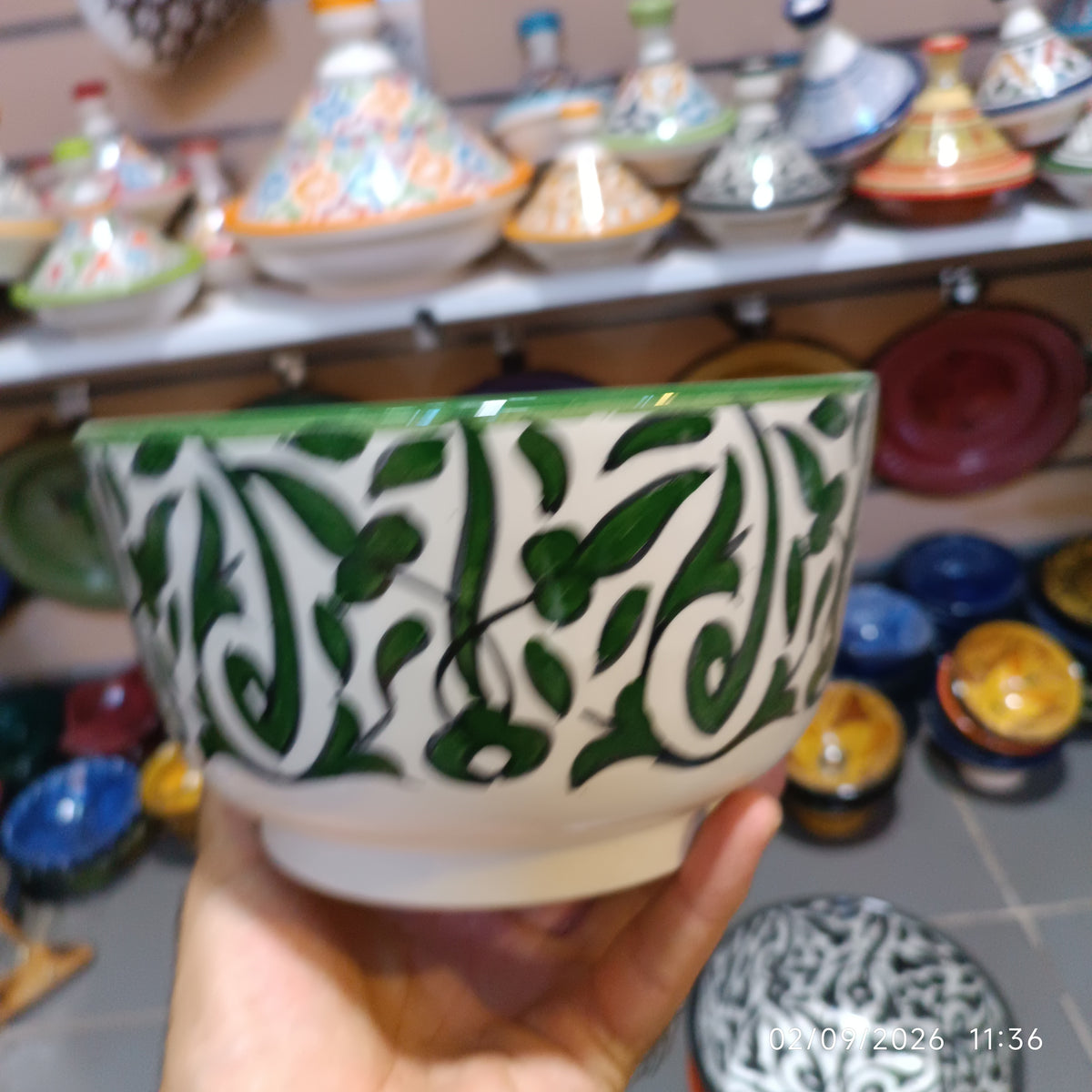 Handmade Moroccan Fez Pottery Bowls – Hand Painted Ceramic Serving Bowls