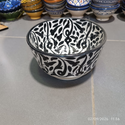 Handmade Moroccan Fez Pottery Bowls – Hand Painted Ceramic Serving Bowls