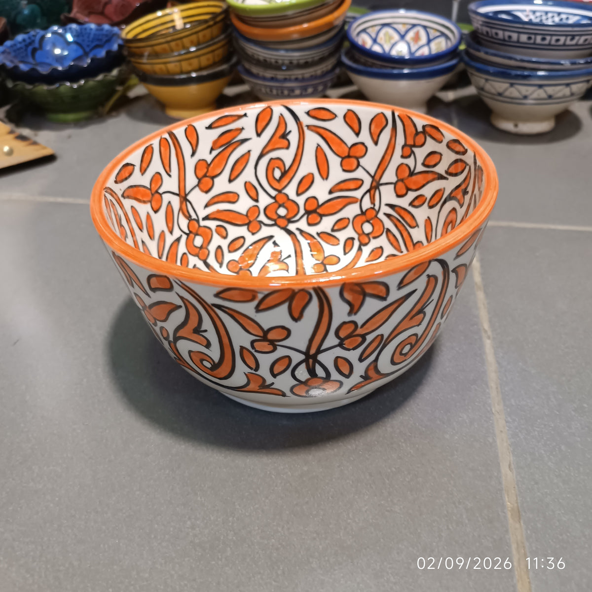Handmade Moroccan Fez Pottery Bowls – Hand Painted Ceramic Serving Bowls