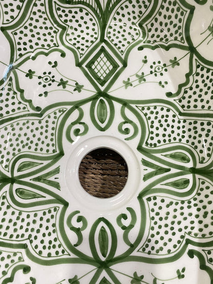Hand-Painted Moroccan Ceramic Vessel Sink | Fes Pottery